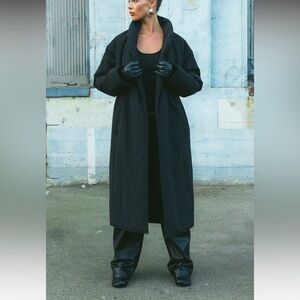 Local European Black Puffer Coat